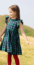 Load image into Gallery viewer, Girls Jennifer Dress - Green Tartan