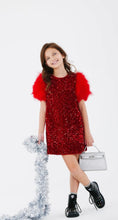 Load image into Gallery viewer, RUBY FEATHER DRESS