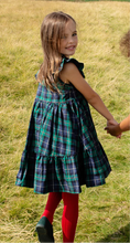 Load image into Gallery viewer, Girls Jennifer Dress - Green Tartan