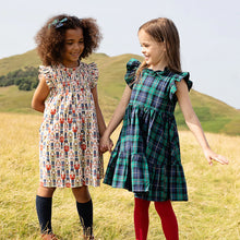 Load image into Gallery viewer, Girls Jennifer Dress - Green Tartan