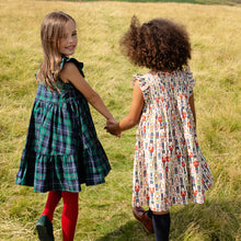 Load image into Gallery viewer, Girls Jennifer Dress - Green Tartan