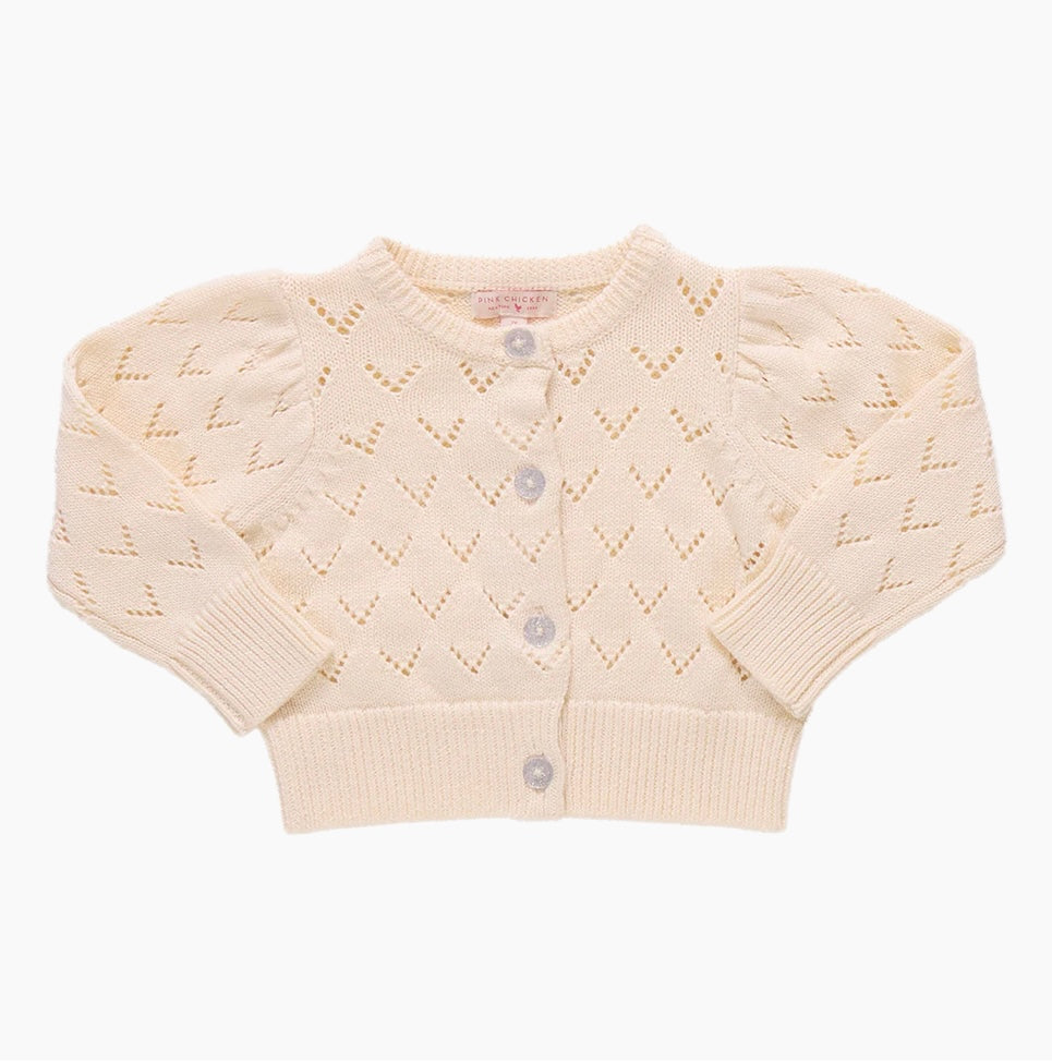 Pink Chicken Cream Sweater