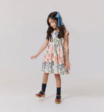 Load image into Gallery viewer, Pink Chicken Striped Bows Dress
