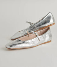 Load image into Gallery viewer, Dolce Vita Silver Ballet Shoes
