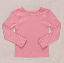 Load image into Gallery viewer, Pink Chicken Ribbed Long Sleeve T-Shirts
