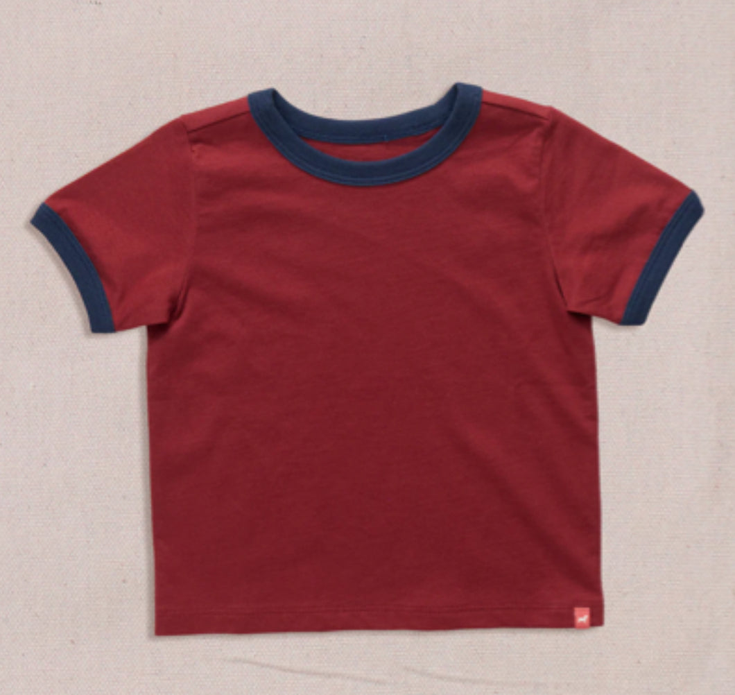 Pink Chicken Red Ringer T-Shirt