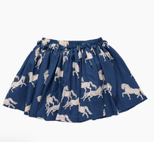 Load image into Gallery viewer, Pink Chicken Blue Horse Skirt
