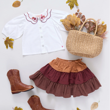 Load image into Gallery viewer, Pink Chicken Mixed Check Skirt
