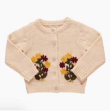 Load image into Gallery viewer, Pink Chicken Creme Flower Sweater
