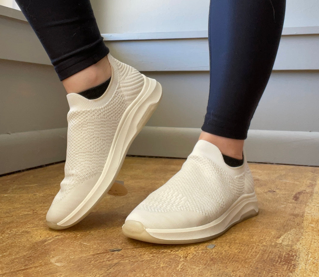 Cream Slip-On Sneaker